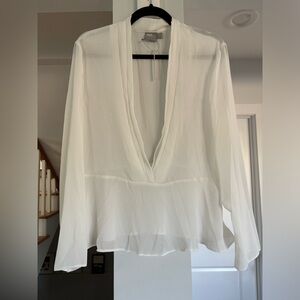 NWT ASOS - White Blouse - Size 12 - New with Tags